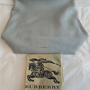Burberry Soft Blue Leather Handbag